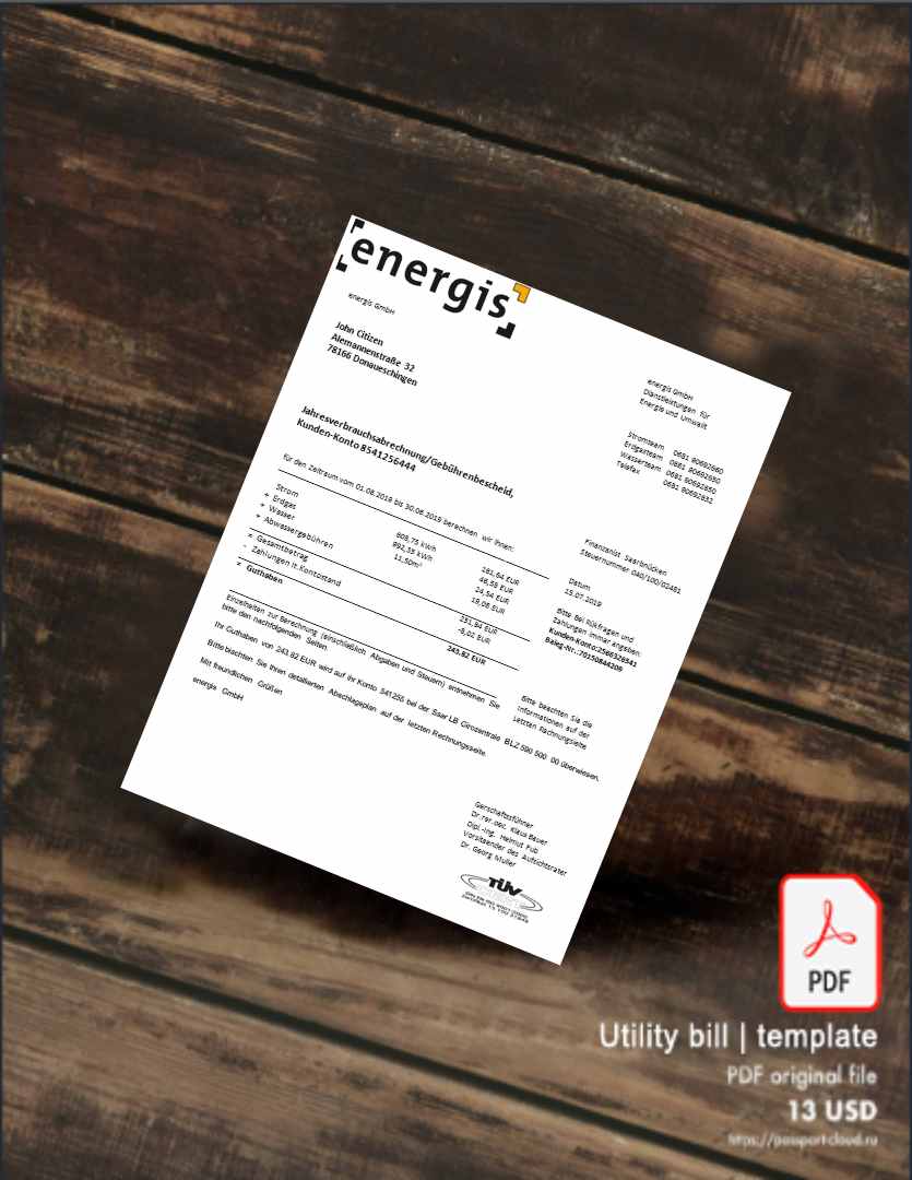 Utility bill | Albanian Power | Albania